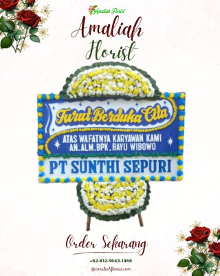Papan Bunga Duka di Wedung